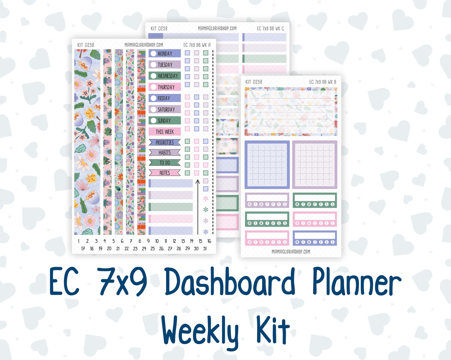 Kit 0258 - 7x9 - EC Dashboard Planner - March - Plant Therapy