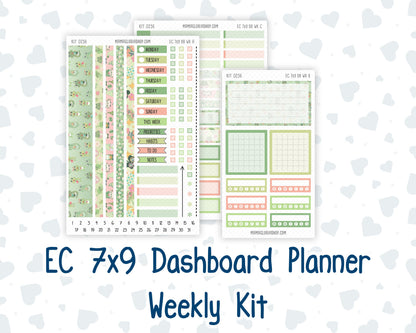 Kit 0256 - 7x9 - EC Dashboard Planner - March - Froggy Luck