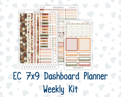 Kit 0298 - 7x9 - EC Dashboard Planner - October - Velvet Bloom