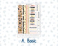 Kit 0200- Weekly Dashboard Planner - Erin Condren - January -Golden Hour