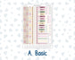 Kit 0232 - Weekly Dashboard Planner - Erin Condren - September - Heirloom Garden