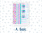 Kit 0230- Weekly Dashboard Planner - Erin Condren - August - School Daze