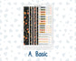 Kit 0238 - Weekly Dashboard Planner - Erin Condren - October - Starry Autumn Nights