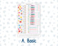 Kit 0225 - Weekly Dashboard Planner - Erin Condren - July - Carnival Joy