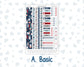 Kit 0198- Weekly Dashboard Planner - Erin Condren - December -Holiday Village