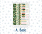 Kit 0208- Weekly Dashboard Planner - Erin Condren - March -Shamrock Lane