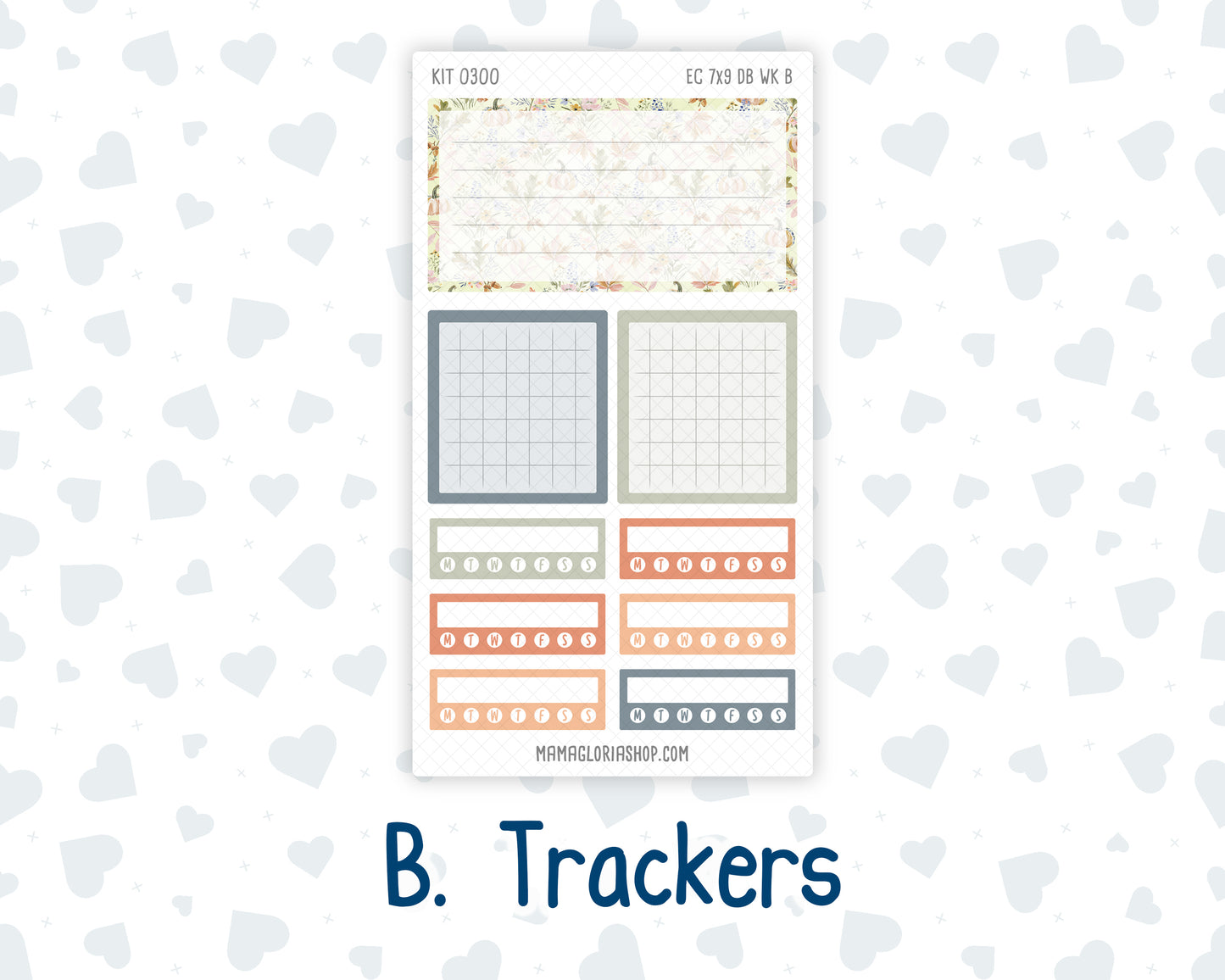 Kit 0300 - 7x9 - EC Dashboard Planner - October - Autumn Stroll