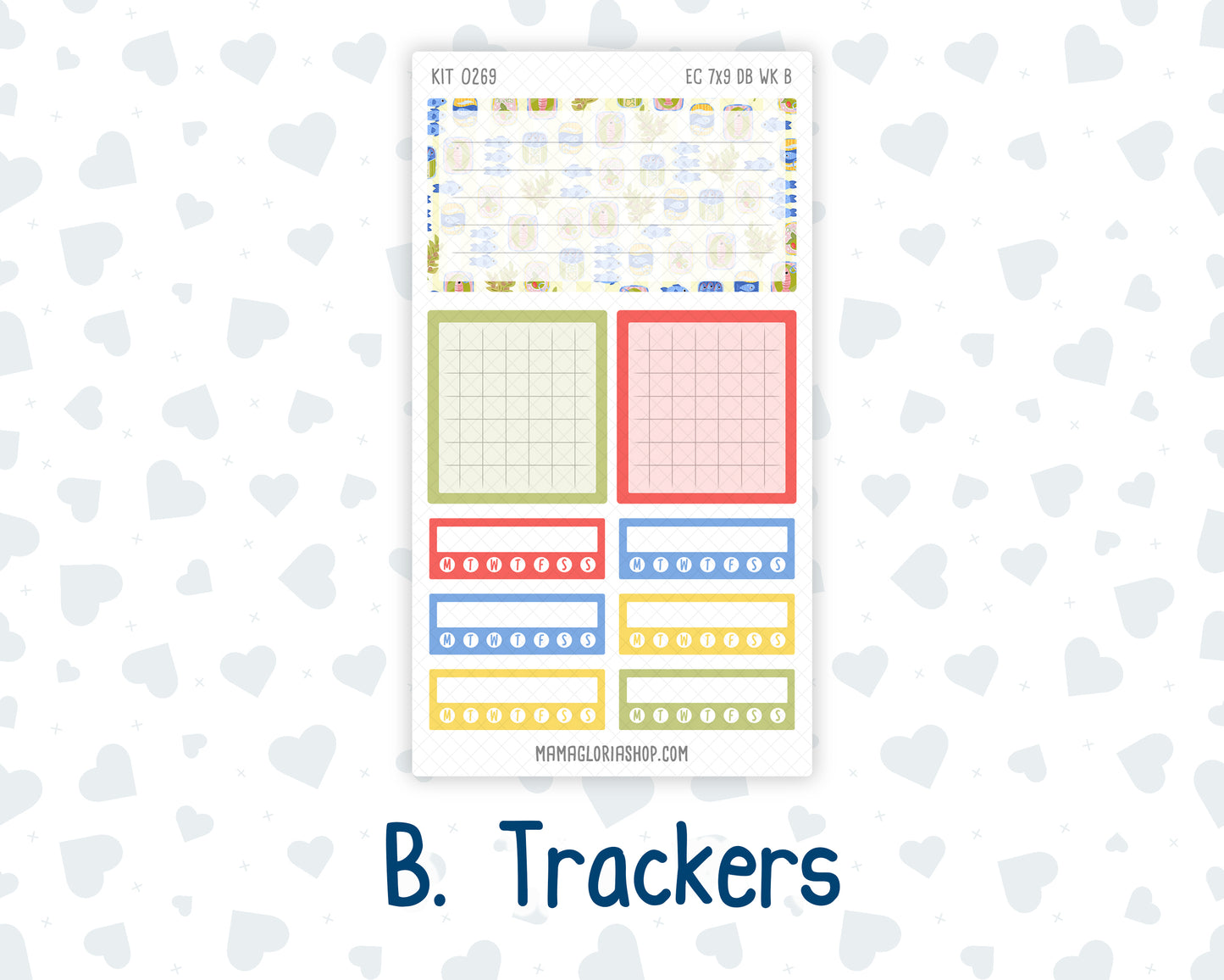 Kit 0269 - 7x9 - EC Dashboard Planner - June - Dolce Mare