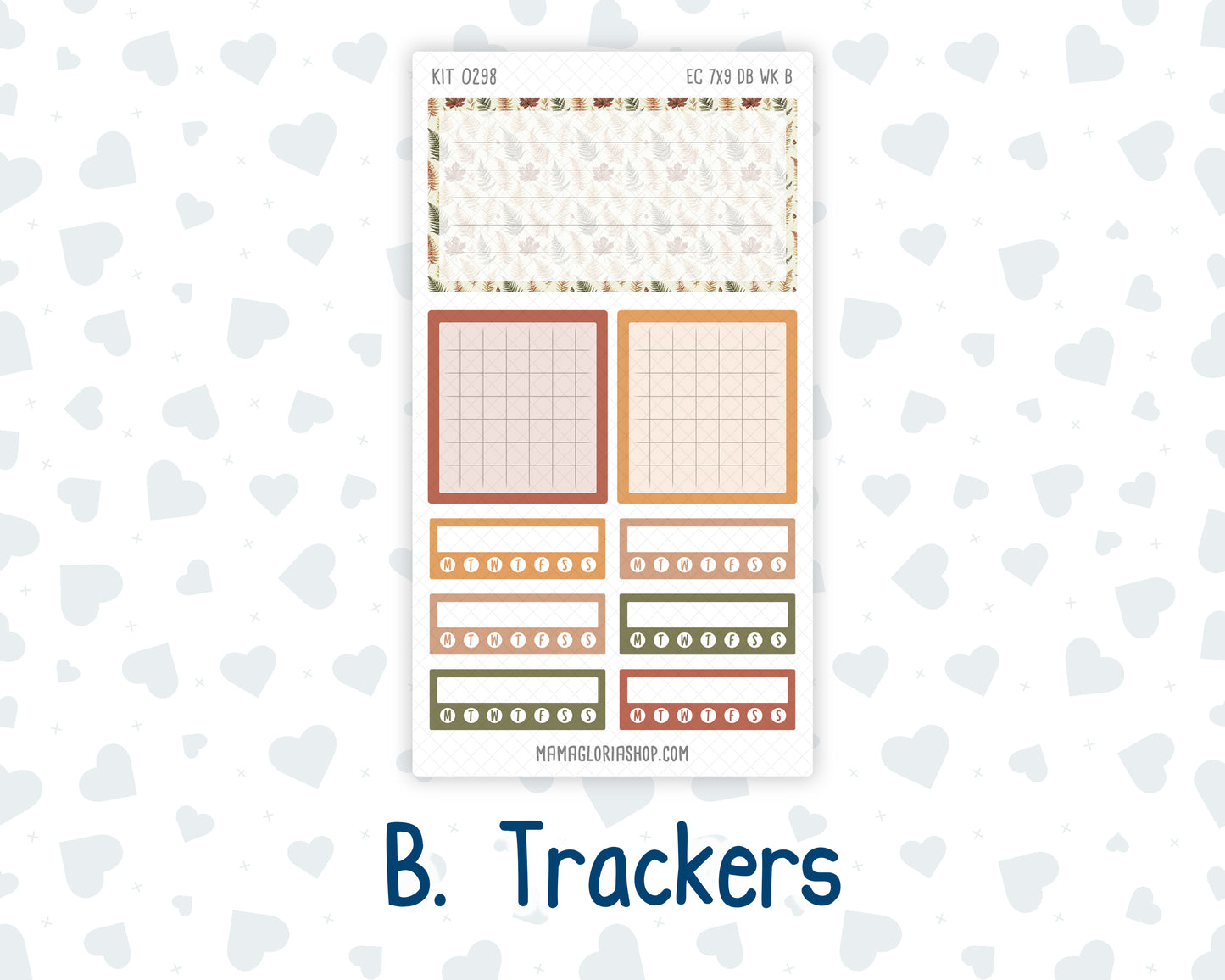 Kit 0298 - 7x9 - EC Dashboard Planner - October - Velvet Bloom