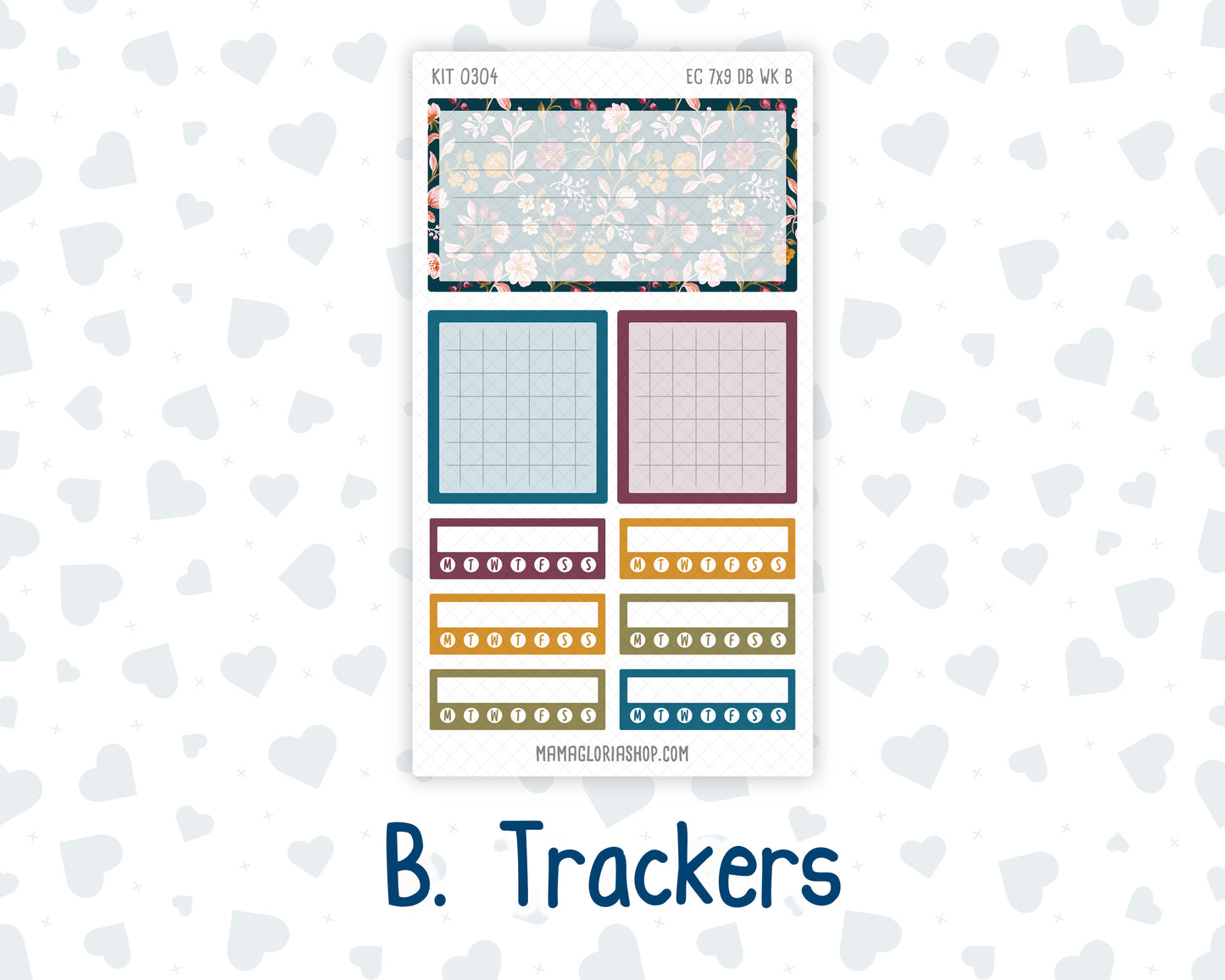 Kit 0304 - 7x9 - EC Dashboard Planner - November - Autumn In Bloom