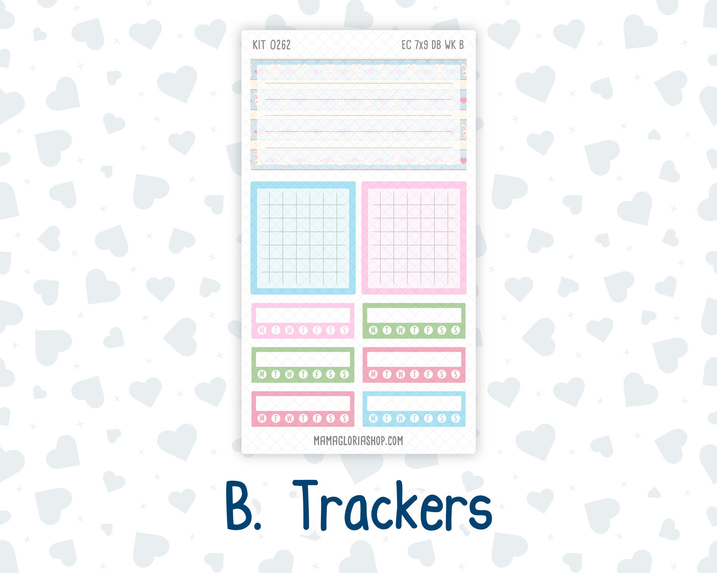 Kit 0262 - 7x9 - EC Dashboard Planner - April - Spring Puffs