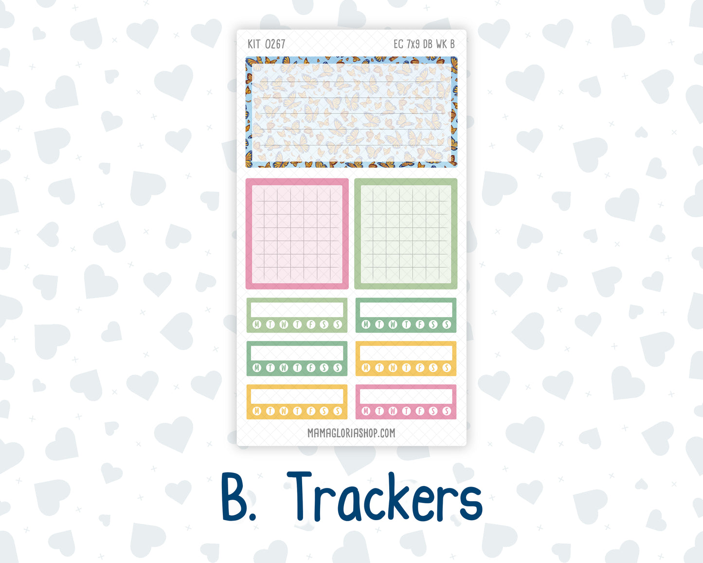 Kit 0267 - 7x9 - EC Dashboard Planner - May - Flowers For Mama