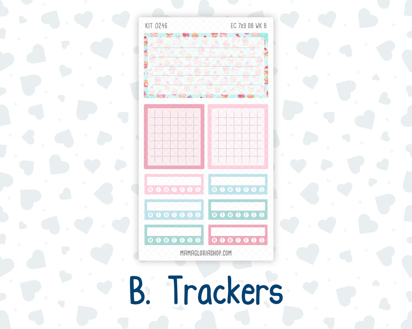 Kit 0246- Weekly Dashboard Planner - Erin Condren - Gingerbread Sweets - December