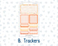 Kit 0241- Weekly Dashboard Planner - Erin Condren - Pumpkin Latte - November