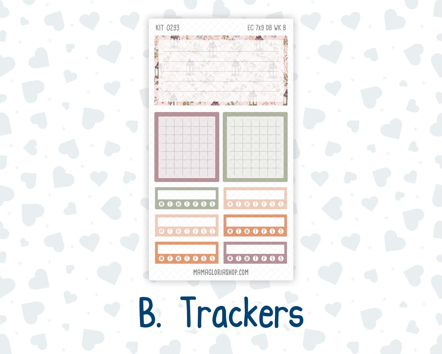 Kit 0293 - 7x9 - EC Dashboard Planner - September - Fleur de Provence