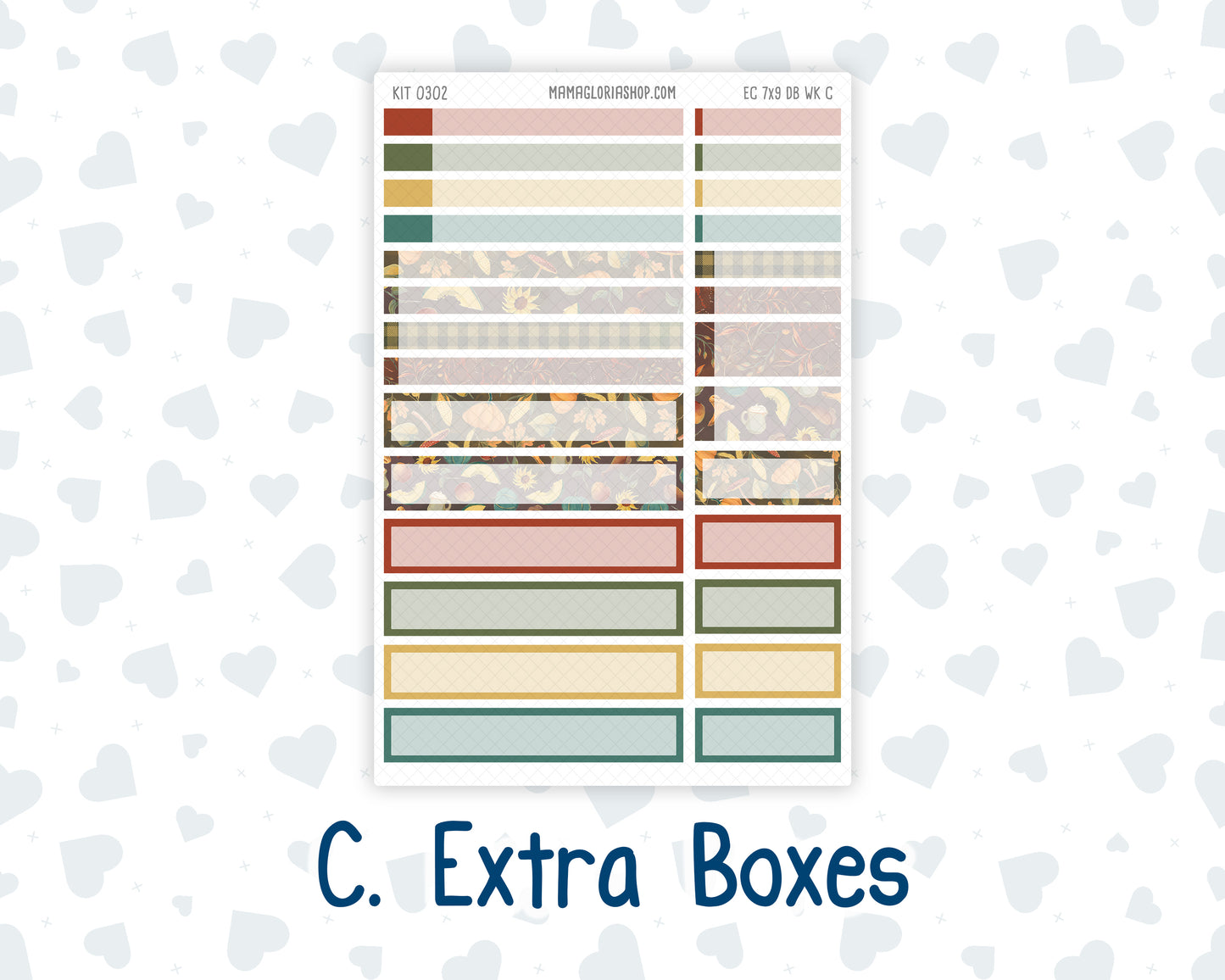 Kit 0302 - 7x9 - EC Dashboard Planner - November - Thankful Season