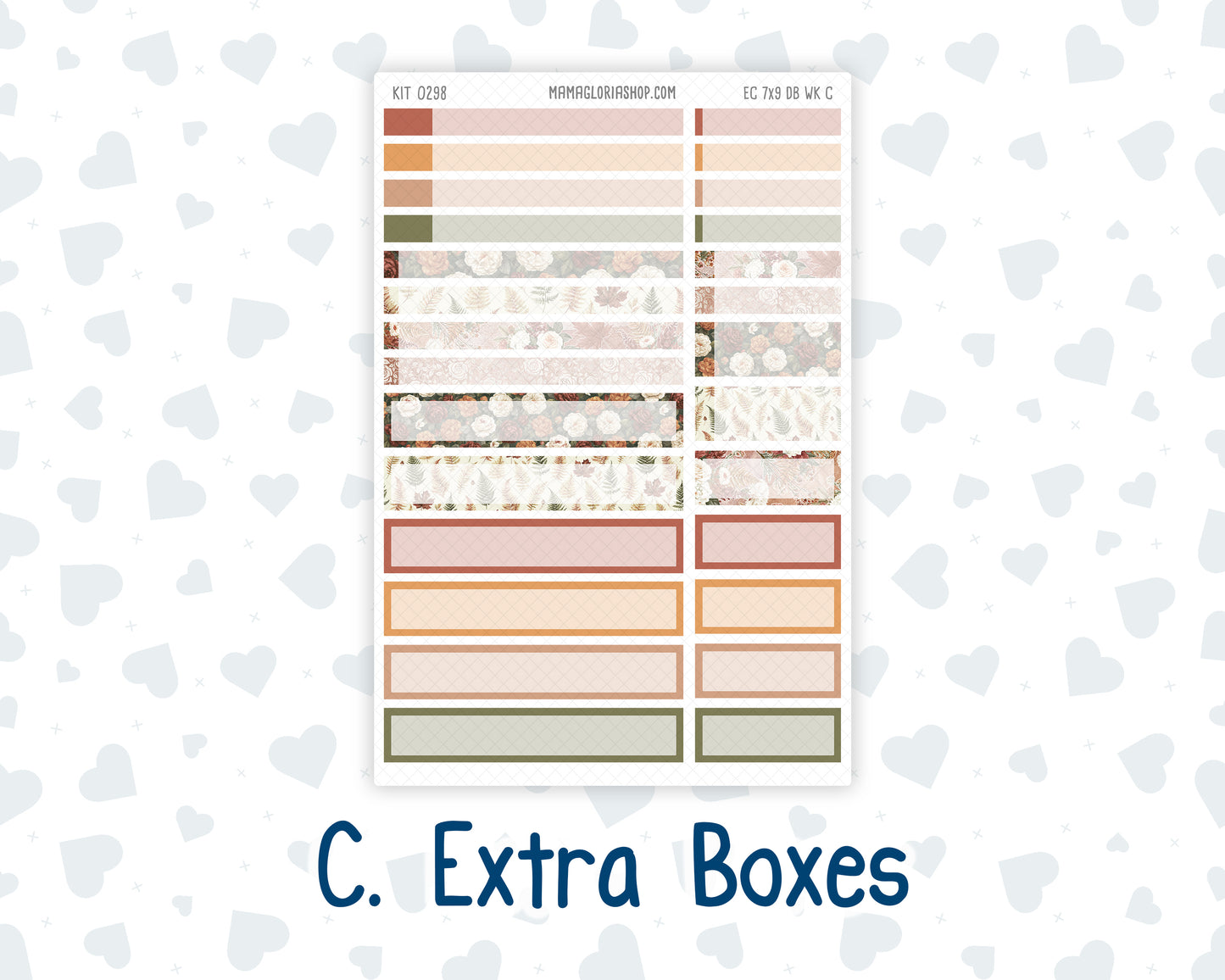 Kit 0298 - 7x9 - EC Dashboard Planner - October - Velvet Bloom