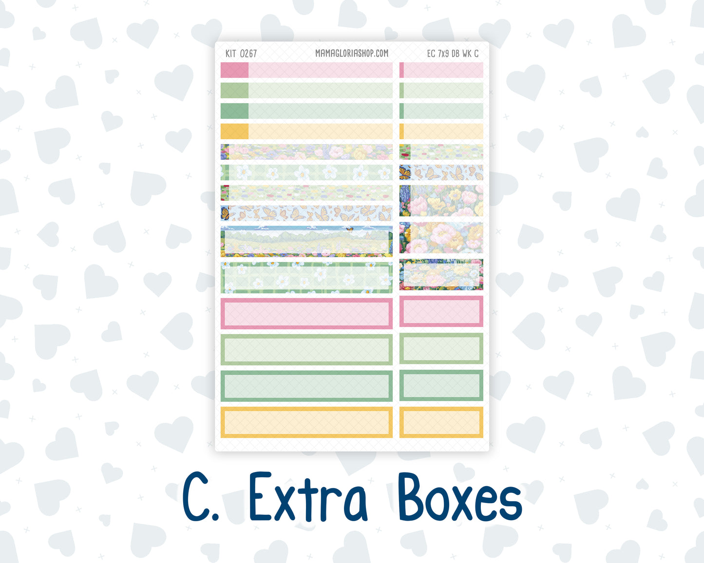 Kit 0267 - 7x9 - EC Dashboard Planner - May - Flowers For Mama