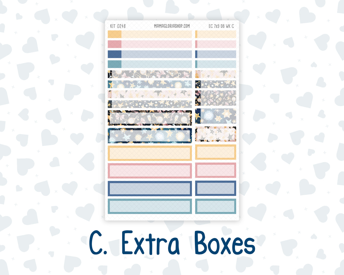 Kit 0248- Weekly Dashboard Planner - Erin Condren - Midnight Countdown - January