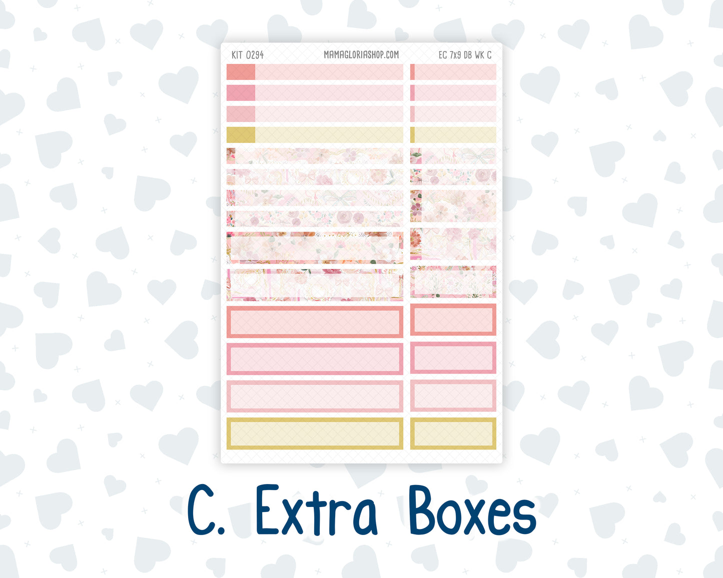 Kit 0294 - 7x9 - EC Dashboard Planner - September - Rosy Reveria