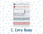 Kit 0198- Weekly Dashboard Planner - Erin Condren - December -Holiday Village
