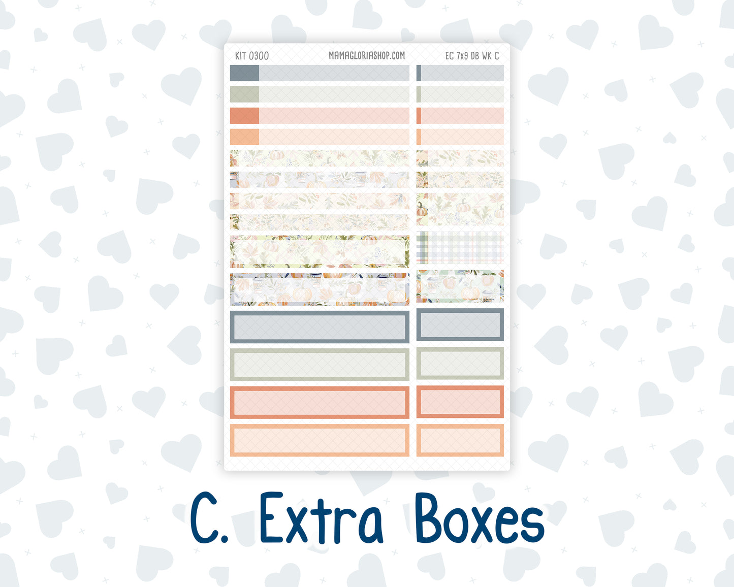 Kit 0300 - 7x9 - EC Dashboard Planner - October - Autumn Stroll