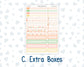 Kit 0228- Weekly Dashboard Planner - Erin Condren - August - Just Peachy