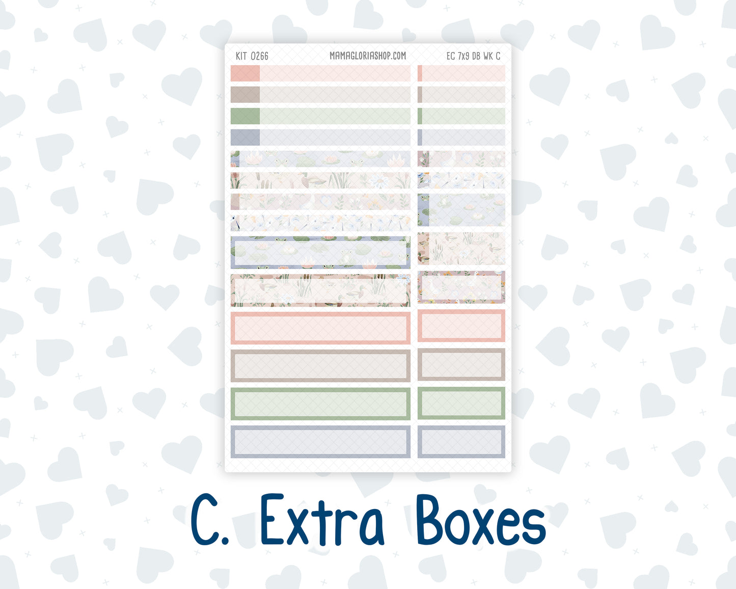 Kit 0266 - 7x9 - EC Dashboard Planner - May - Froggy Lake Picnic