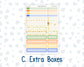 Kit 0229- Weekly Dashboard Planner - Erin Condren - August - Golden Faces