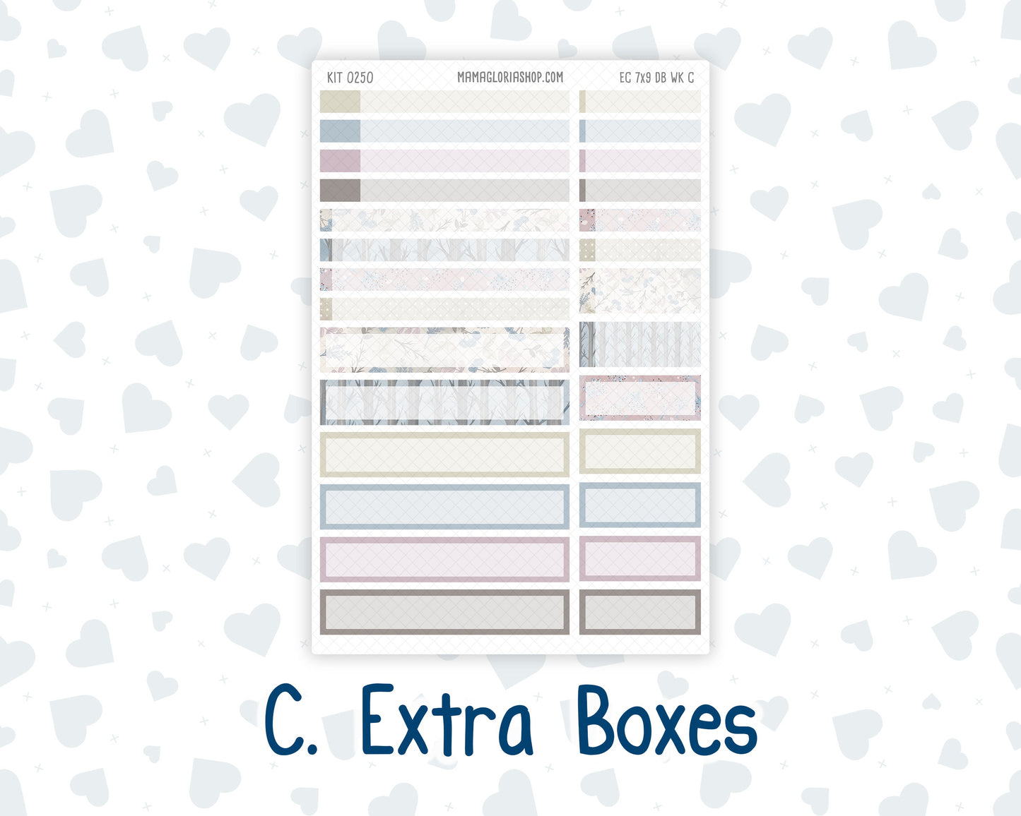 Kit 0250 - 7x9 - EC Dashboard Planner - Quiet January