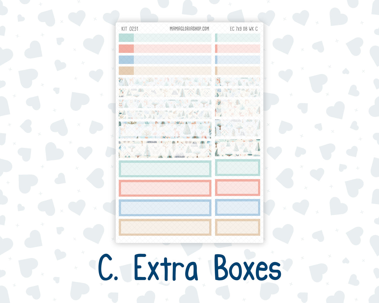 Kit 0251 - 7x9 - EC Dashboard Planner - January - Pine & Paws