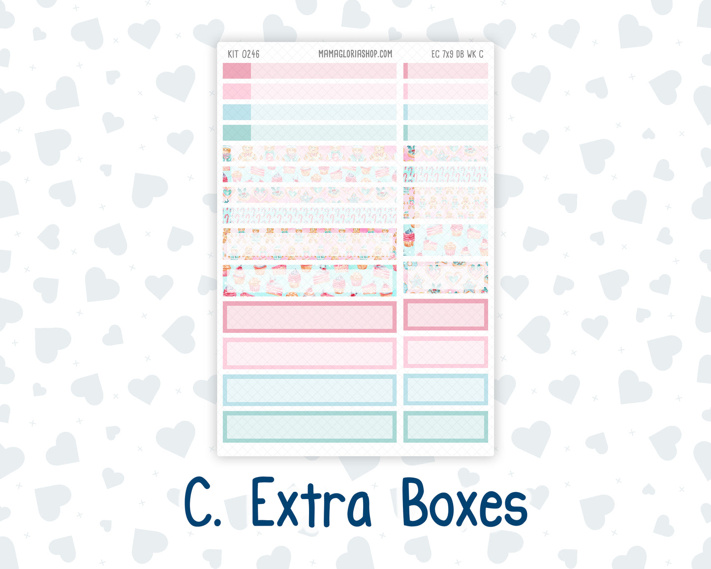Kit 0246- Weekly Dashboard Planner - Erin Condren - Gingerbread Sweets - December