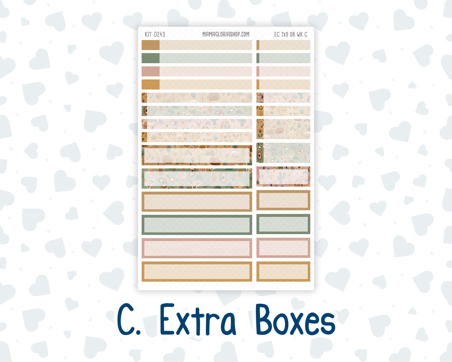 Kit 0243- Weekly Dashboard Planner - Erin Condren - Boho Autumn - November