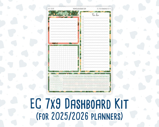Kit 0208 - 7x9 - EC Notes Pages - March - Shamrock Lane - Dashboard Kit | Productivity Page