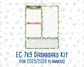 Kit 0208 - 7x9 - EC Notes Pages - March - Shamrock Lane - Dashboard Kit | Productivity Page