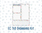 Kit 0258 - 7x9 - EC Notes Pages - Dashboard Kit | Productivity Page - March - Plant Therapy