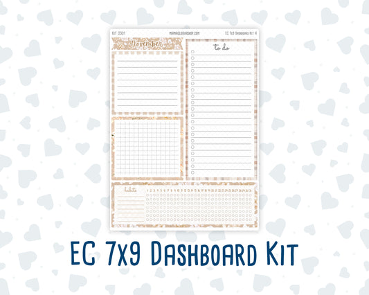 Kit 0301 - 7x9 - EC Notes Pages - Dashboard Kit | Productivity Page - November - Sunday Comfort