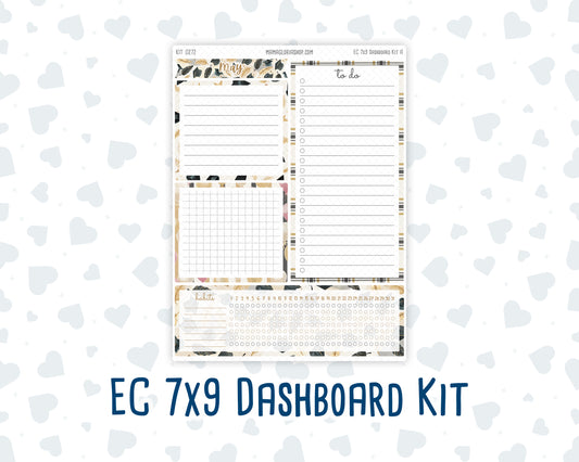Kit 0272 - 7x9 - EC Notes Pages - Dashboard Kit | Productivity Page - May - Graduation