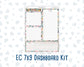 Kit 0275 - 7x9 - EC Notes Pages - Dashboard Kit | Productivity Page - July - Tropical Safari Blush