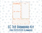 Kit 0228- 7x9 - EC Notes Pages - August - Just Peachy - Dashboard Kit | Productivity Page