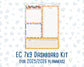 Kit 0190- 7x9 - EC Notes Pages - October- Halloween Spooktacular - Dashboard Kit | Productivity Page