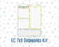 Kit 0274 - 7x9 - EC Notes Pages - Dashboard Kit | Productivity Page - July - Sunny Lemon Shore