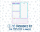 Kit 0230- 7x9 - EC Notes Pages - August - School Daze - Dashboard Kit | Productivity Page