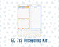 Kit 0269 - 7x9 - EC Notes Pages - Dashboard Kit | Productivity Page - June - Dolce Mare