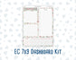 Kit 0245- 7x9 - EC Notes Pages - December - Vintage Christmas - Dashboard Kit | Productivity Page