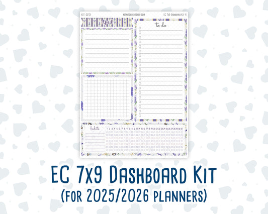 Kit 0213 - 7x9 - EC Notes Pages - April - Provence - Dashboard Kit | Productivity Page