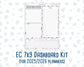 Kit 0213 - 7x9 - EC Notes Pages - April - Provence - Dashboard Kit | Productivity Page