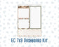Kit 0298 - 7x9 - EC Notes Pages - Dashboard Kit | Productivity Page - October - Velvet Bloom