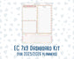 Kit 0232- 7x9 - EC Notes Pages - September- Heirloom Garden  - Dashboard Kit | Productivity Page