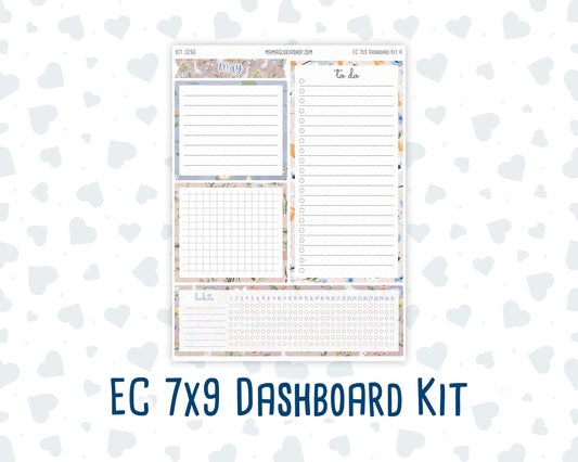 Kit 0266 - 7x9 - EC Notes Pages - Dashboard Kit | Productivity Page - May - Froggy Lake Picnic